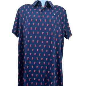 Tipsy Elves Bloody Mary‎ Print Golf Polo Brand New With Tags XL